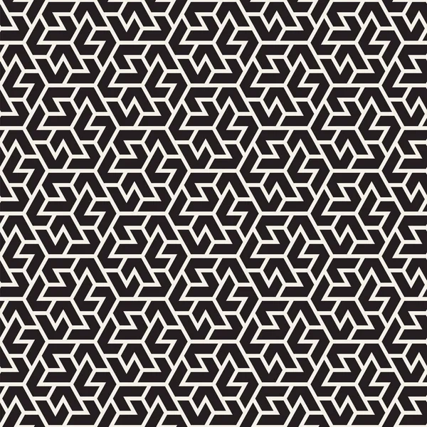 Vektörsüz çizgili desen. Monokrom sarmallı modern stil dokusu. Geometrik altıgen ızgara tekrarlanıyor. Basit kafes tasarımı.