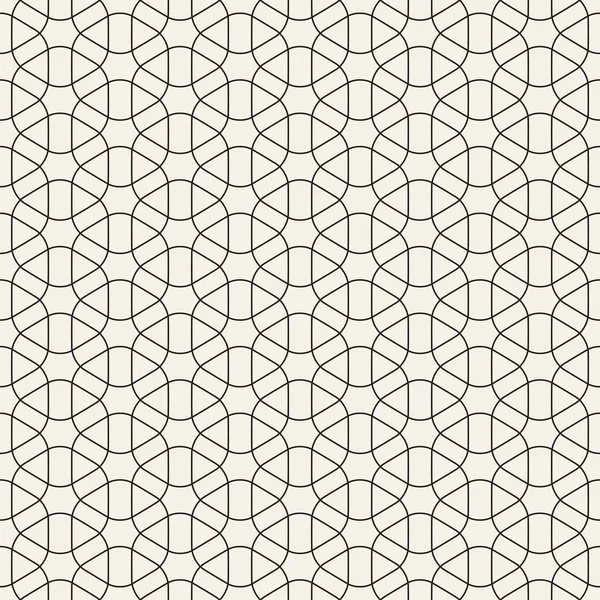 벡터 완벽 한 패턴입니다. 현대적인 세련 된 텍스처입니다. 기하학적 스트라이프 장식입니다. 흑백 격자 — 스톡 벡터