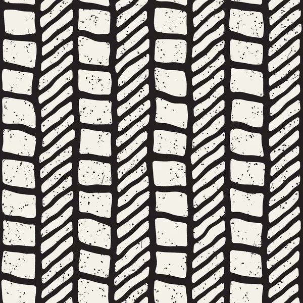 Atrament prosty wzór geometryczny. Monochromatyczne obrysy czarno-białe tło. Ręcznie rysowane tuszem tekstury dla projektu — Wektor stockowy