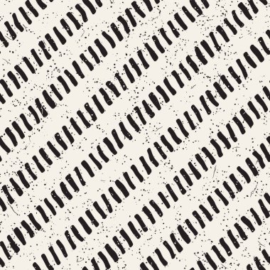 Elle çizilmiş stil seamless modeli. Soyut geometrik döşeme arka plan siyah ve beyaz. Vektör doodle hat kafes