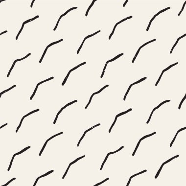 Elle çizilmiş stil seamless modeli. Soyut geometrik döşeme arka plan siyah ve beyaz. Vektör doodle hat kafes