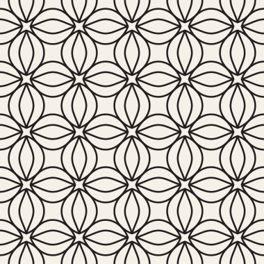 Vektör seamless modeli. Modern şık doku. Geometrik çizgili süsleme. Tek renkli kafes
