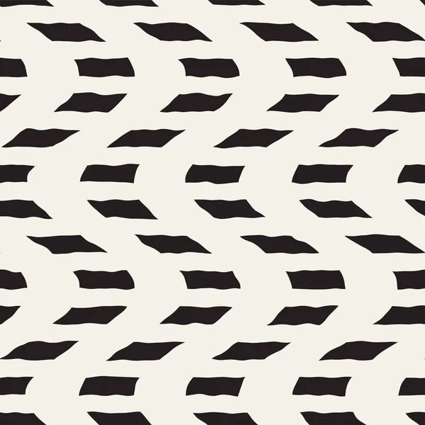 Lignes dessinées à la main motif sans couture. Fond de carrelage géométrique abstrait. Texture Freehand noir et blanc . — Image vectorielle