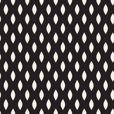 Dalgalı çizgiler desen vektör sorunsuz siyah ve beyaz el çekilmiş