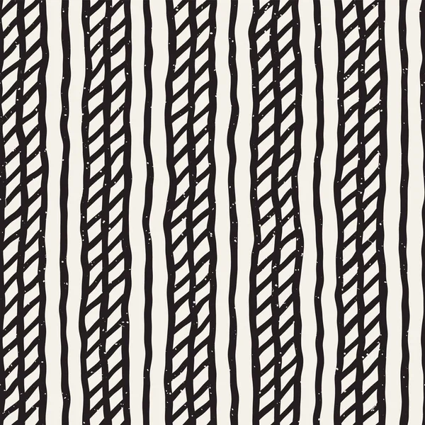 Simple motif géométrique à l'encre. Monochrome noir et blanc traits de fond. Texture à l'encre dessinée à la main pour votre design — Image vectorielle