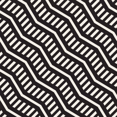 Vektör sorunsuz zikzak çizgi deseni. Şık geometrik arka plan. Yinelenen kafes arka plan
