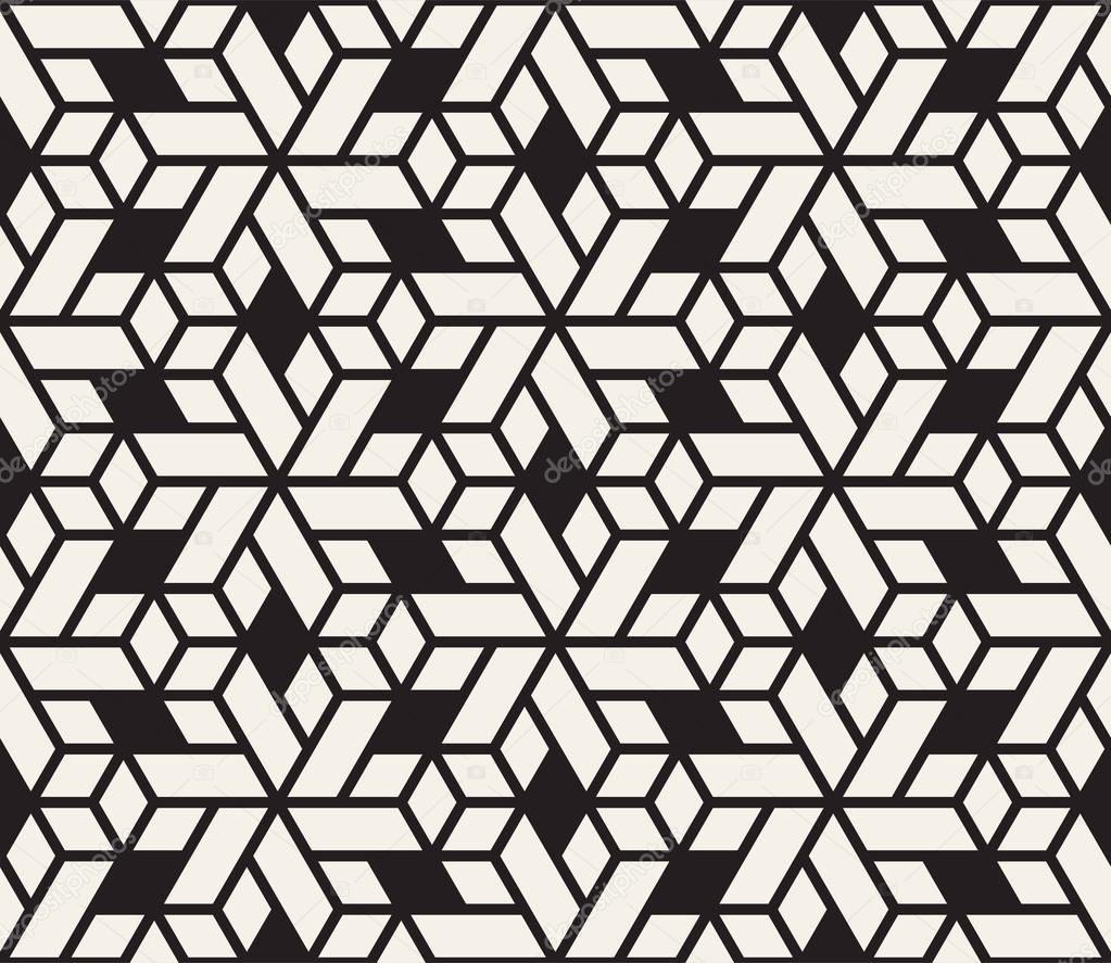 Vector seamless pattern. Modern stylish abstract texture. Repeating geometric tiles