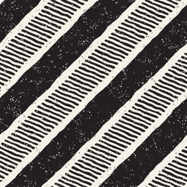 Elle çizilmiş stil seamless modeli. Soyut geometrik döşeme arka plan siyah ve beyaz. Vektör doodle hat kafes