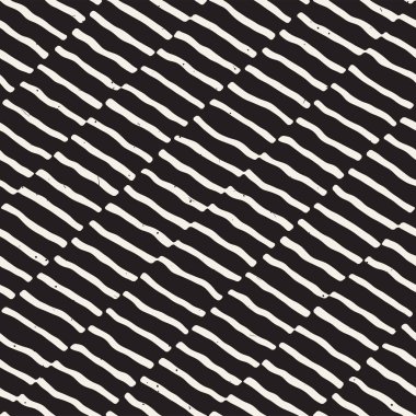 Elle çizilmiş stil seamless modeli. Soyut geometrik döşeme arka plan siyah ve beyaz. Vektör doodle hat kafes