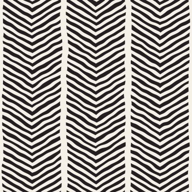 Elle çizilmiş stil seamless modeli. Soyut geometrik döşeme arka plan siyah ve beyaz. Vektör doodle hat kafes