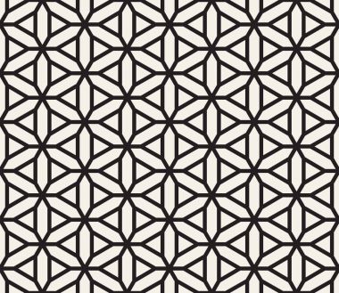 Vektör seamless modeli. Modern şık soyut doku. Geometrik şekiller çizgili öğeleri üzerinden yinelenen