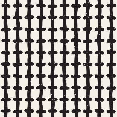 Elle çizilmiş stil etnik seamless modeli. Siyah ve beyaz soyut grungy geometrik arka plan.