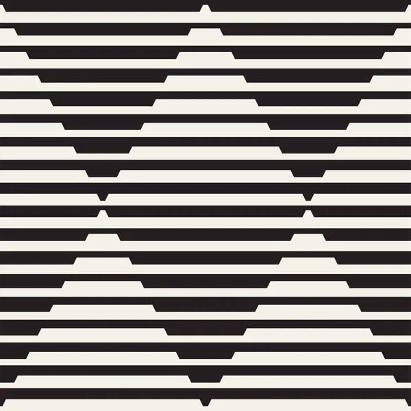 Vektör sorunsuz siyah ve beyaz noktalı çizgiler desen. Geometrik retro arka plan tasarlamak.