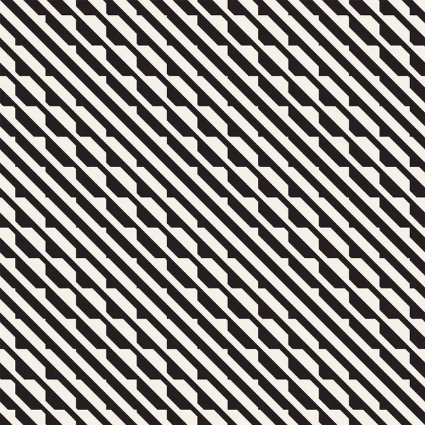 Wektor wzór linii bezszwowe czarny-biały rastra. Retro streszczenie tło w formacie geometryczne. — Wektor stockowy