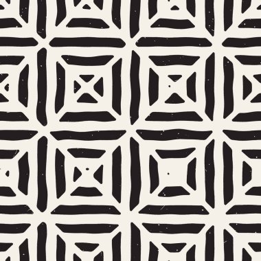 Elle çizilmiş sorunsuz yinelenen desen fayans hatları ile. Grungy freehand arka plan dokusu.