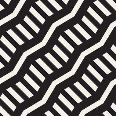 Vektör sorunsuz zikzak çizgi deseni. Şık geometrik arka plan. Yinelenen kafes arka plan