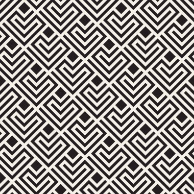 Vektör Dikişsiz örgü desen. Tek renkli kafes ile modern şık doku. Geometrik kılavuz yinelenen. Basit tasarım arka plan