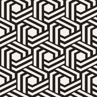 Vektör Dikişsiz soyut desen. Modern şık minimalist doku. Altıgen yanarak bahislerin doğru ile geometrik arka plan yinelenen