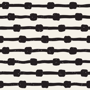 Elle çizilmiş stil etnik seamless modeli. Siyah ve beyaz soyut grungy geometrik arka plan.