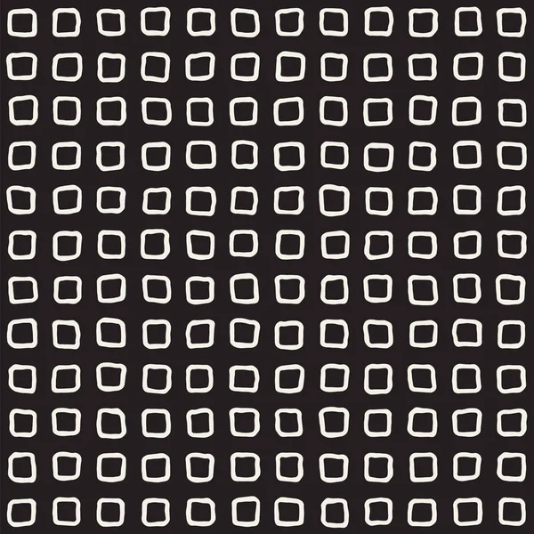 Hand drawn style ethnic seamless pattern. Abstract grungy geometric background in black and white. — Stock Vector