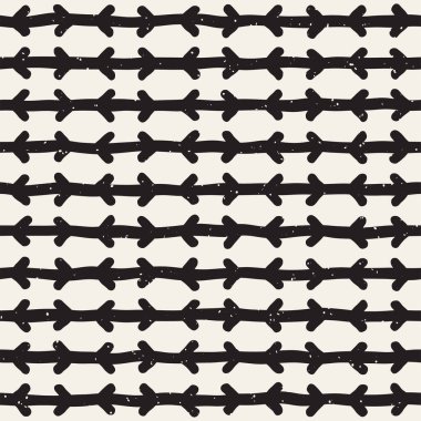 Elle çizilmiş stil etnik seamless modeli. Siyah ve beyaz soyut grungy geometrik arka plan.