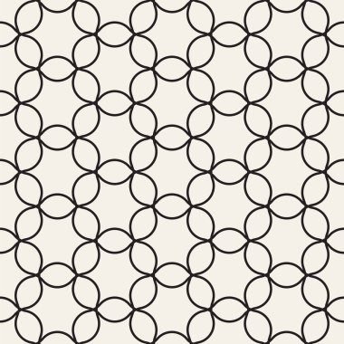 Vektör seamless modeli. Modern şık doku. Geometrik çizgili süsleme. Tek renkli kafes