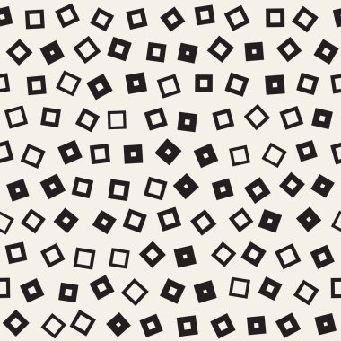 Kusursuz kaotik şablonlar. Rastgele dağılmış geometrik şekiller. Soyut retro arkaplan tasarımı