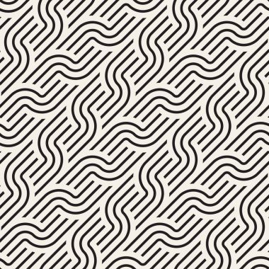 Vektör kusursuz desen. Modern stil soyut doku. Geometrik fayans tekrarlanıyor