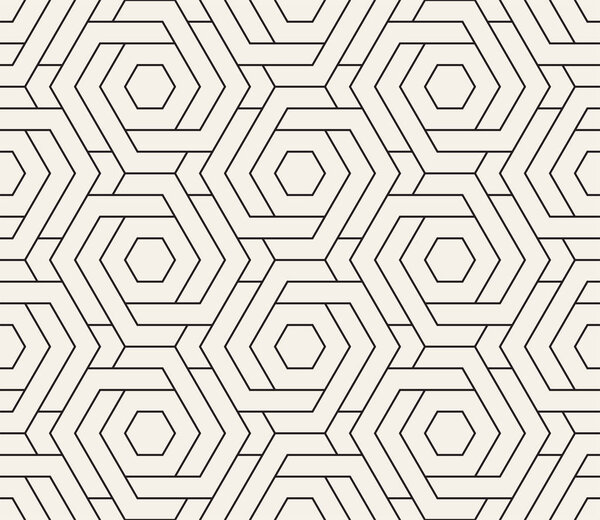 Vector seamless pattern. Modern stylish abstract texture. Repeating geometric tiles