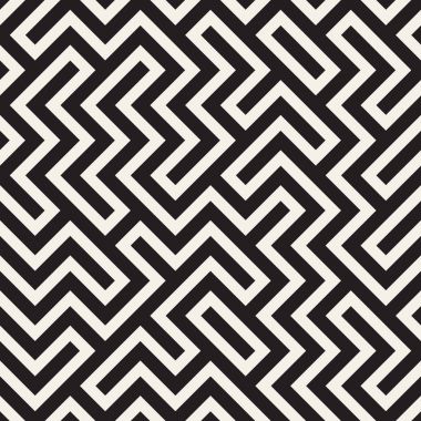 Düzensiz labirent hat kafes. Geometrik arka plan tasarlamak. Vektör seamless modeli.