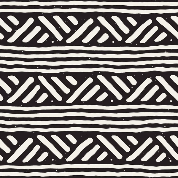 Kesintisiz geometrik doodle satırları desen siyah ve beyaz. Adstract el çekilmiş retro doku.