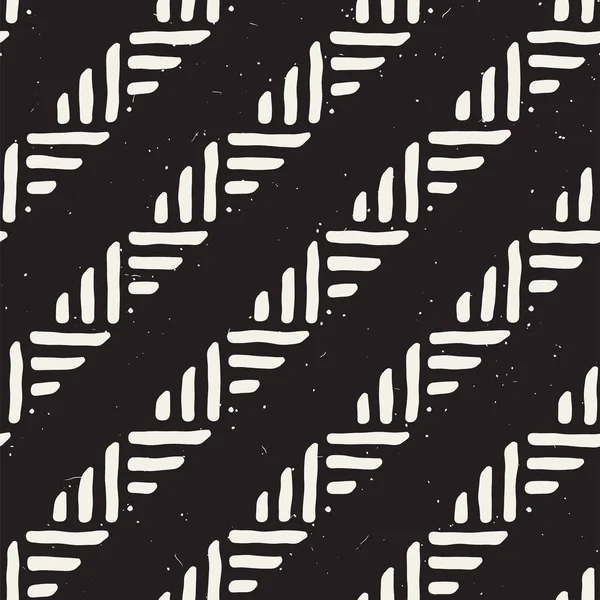 Kesintisiz geometrik doodle satırları desen siyah ve beyaz. Adstract el çekilmiş retro doku.