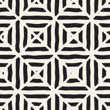 Elle çizilmiş sorunsuz yinelenen desen fayans hatları ile. Grungy freehand arka plan dokusu.