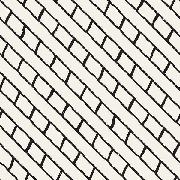 Líneas dibujadas a mano patrón grueso sin costuras. Textura de baldosas repetitivas geométricas abstractas — Archivo Imágenes Vectoriales