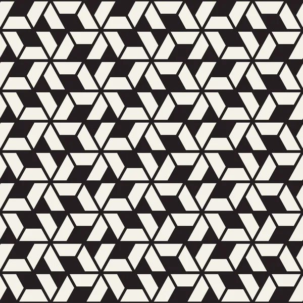 Vektörsüz çizgili desen. Monokrom sarmallı modern stil dokusu. Geometrik altıgen ızgara tekrarlanıyor. Basit kafes tasarımı.