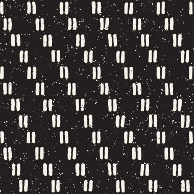 Elle çizilmiş stil etnik seamless modeli. Siyah ve beyaz soyut grungy geometrik arka plan.