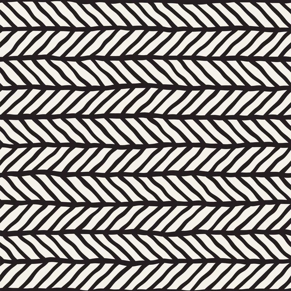Líneas dibujadas a mano patrón grueso sin costuras. Textura de baldosas repetitivas geométricas abstractas — Vector de stock