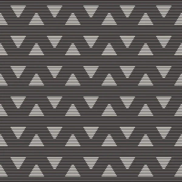 Patrón de rayas sin costura vectorial. Textura moderna y elegante con enrejado monocromo. Repetir cuadrícula geométrica hexagonal. Diseño de celosía simple . — Vector de stock