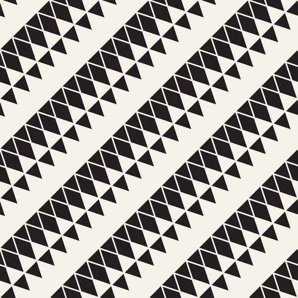 Padrão de linhas de meio-tom preto e branco sem costura vetorial. Design de fundo retro geométrico abstrato . — Vetor de Stock