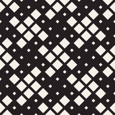 Şık noktalı resim doku. Rasgele boyutu şekillerle sonsuz arka plan. Vektör sorunsuz mozaik desen.