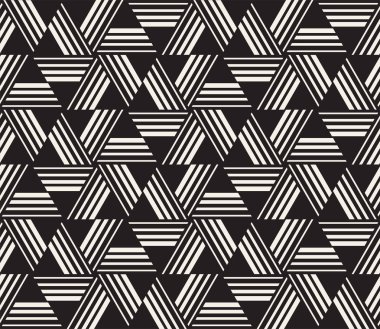 Vektör seamless modeli. Modern şık soyut doku. Geometrik şekiller yinelenen