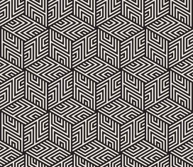 Vektör kusursuz desen. Modern stil soyut doku. Tekrarlanan geometrik fayanslar