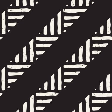 Kesintisiz geometrik doodle satırları desen siyah ve beyaz. Adstract el çekilmiş retro doku.