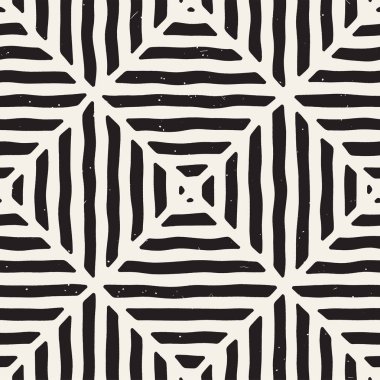 Elle çizilmiş sorunsuz yinelenen desen fayans hatları ile. Grungy freehand arka plan dokusu.