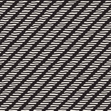 Elle çizilmiş çizgiler seamless modeli. Soyut geometrik döşeme arka plan. FreeHand siyah beyaz doku.