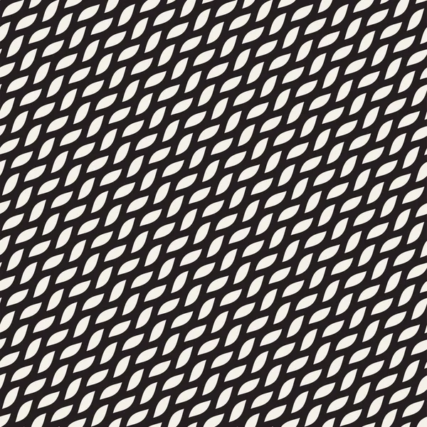 Dalgalı çizgiler desen vektör sorunsuz siyah ve beyaz el çekilmiş