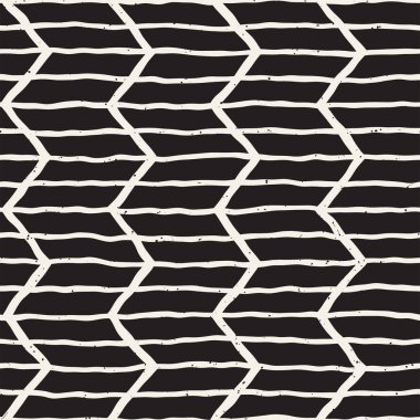 Elle çizilmiş çizgiler seamless grungy modeli. Soyut geometrik yinelenen kiremit doku