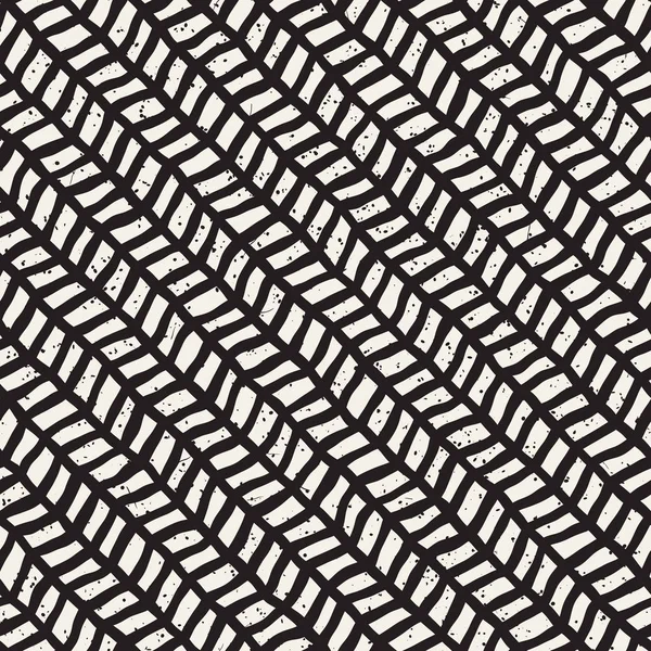 Простой чернильный геометрический узор. Монохромные черно-белые штрихи фона. Ручной рисунок текстуры чернил для вашего дизайна — стоковый вектор
