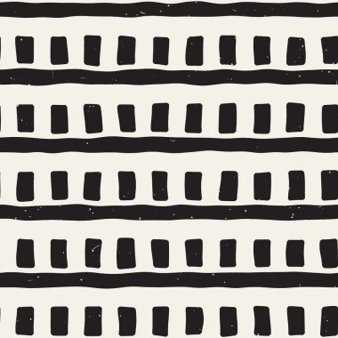 Elle çizilmiş sorunsuz yinelenen desen fayans hatları ile. Grungy freehand arka plan dokusu.