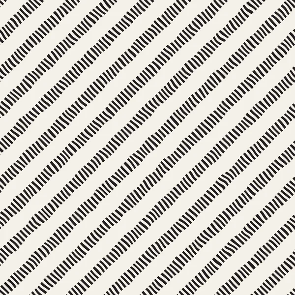 Handgezeichnete Linien nahtloses Muster. abstrakte geometrische Fliesen Hintergrund. freihändige Schwarz-Weiß-Textur. — Stockvektor